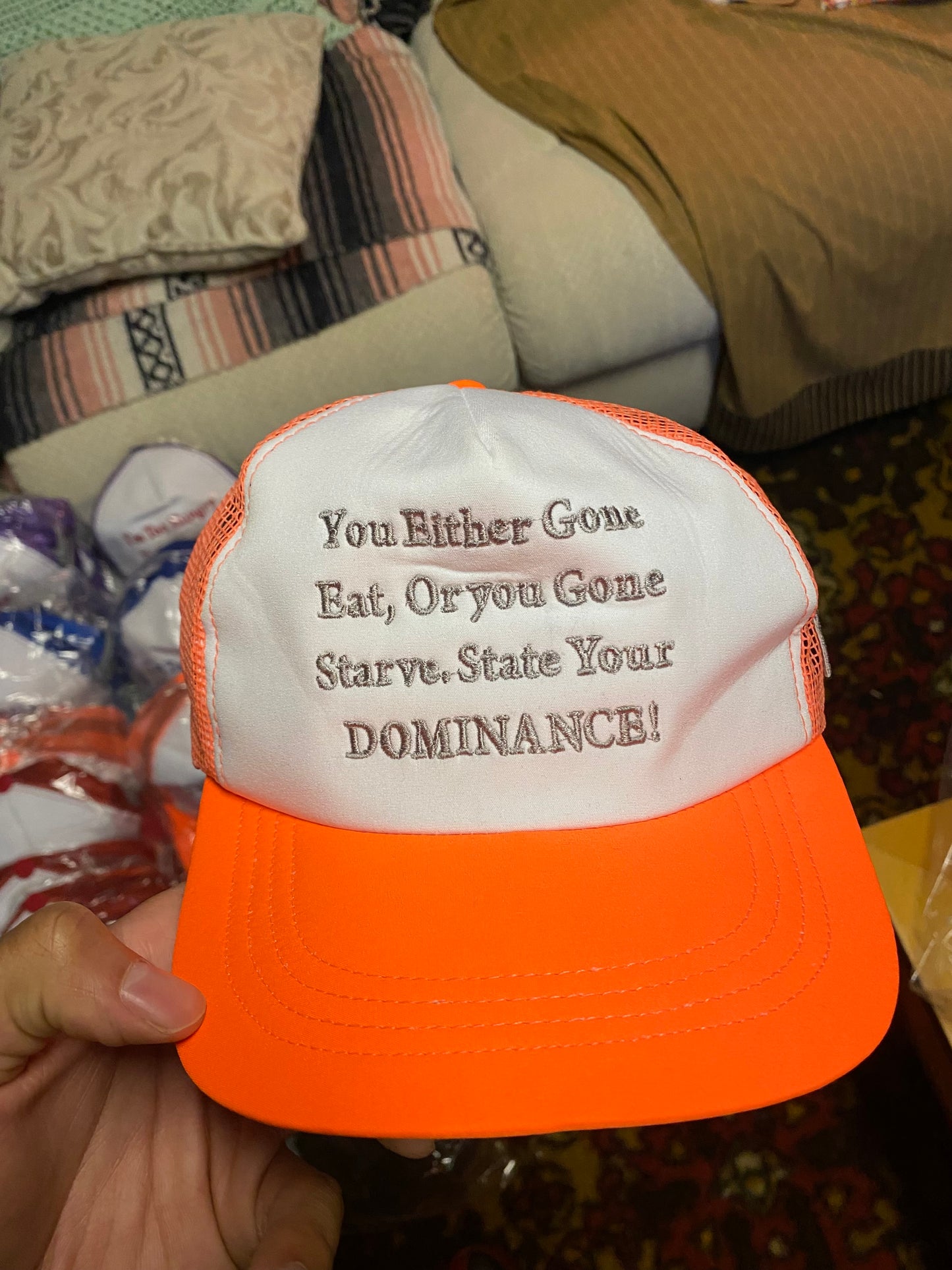 “Eat or Starve” Trucker Hats