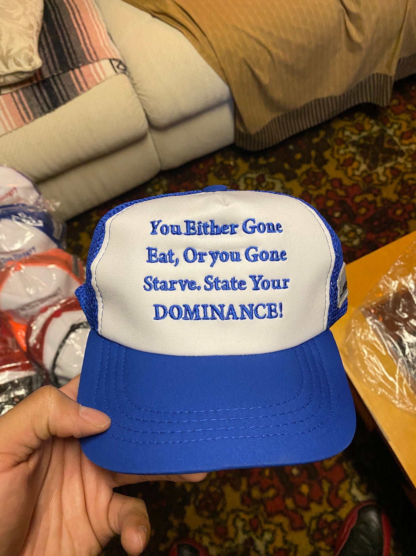 “Eat or Starve” Trucker Hats