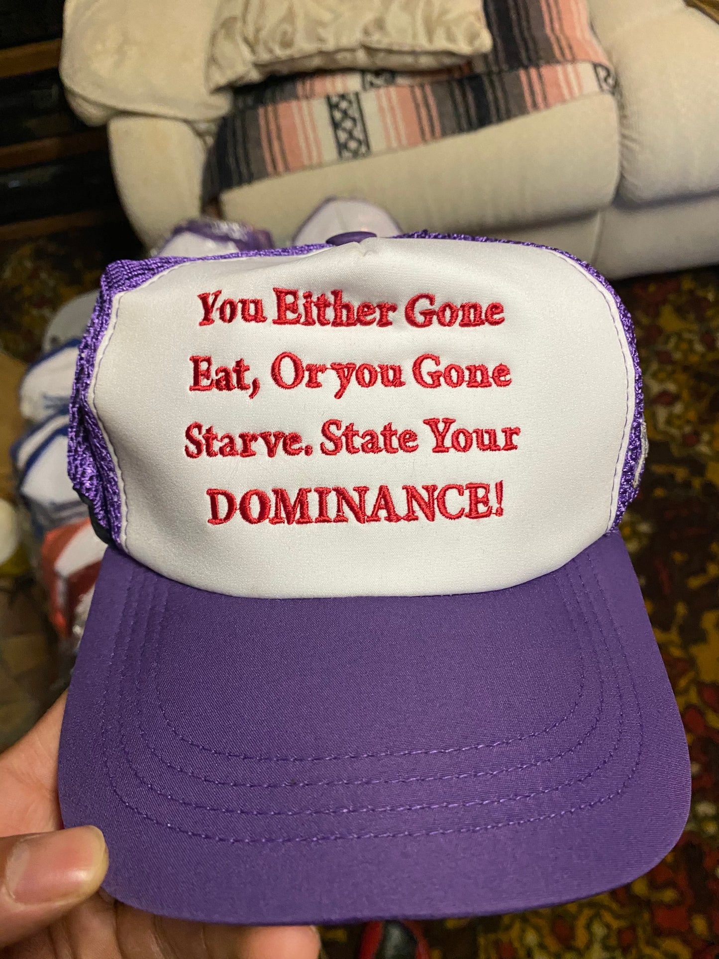 “Eat or Starve” Trucker Hats
